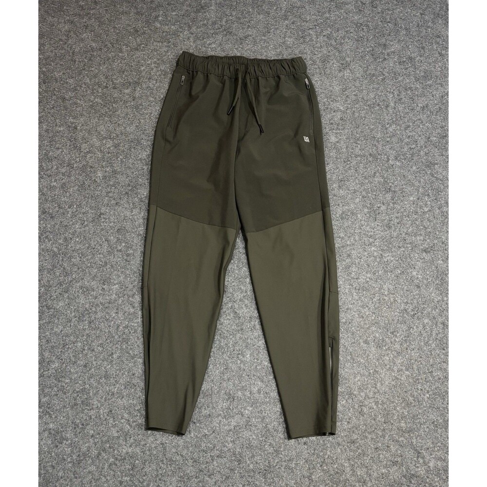 VRST Athletic Fit Easy Pant Size Small Ankle Zip Green